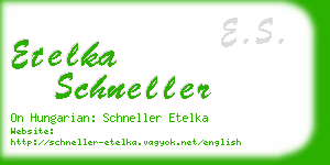 etelka schneller business card